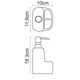 WASSERKRAFT K-8499BLACK Дозатор с емкостью для губки, черный WASSERKRAFT 8499BLACK - фото 278134
