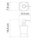WASSERKRAFT Amper K-5499WHITE Дозатор для жидкого мыла, белый WASSERKRAFT 5499W - фото 278140