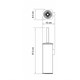 WASSERKRAFT K-1167NICKEL Щетка для унитаза подвесная, никель WASSERKRAFT 1167N - фото 278175