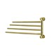 WASSERKRAFT K-1034BRUSHED GOLD Держатель полотенец четверной, золото WASSERKRAFT 1034BG - фото 278183