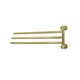 WASSERKRAFT K-1033BRUSHED GOLD Держатель полотенец тройной, золото WASSERKRAFT 1033BG - фото 278206