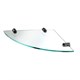 WASSERKRAFT K-533POLISHED BLACK Полка  стеклянная угловая, черный WASSERKRAFT 533PB - фото 278281