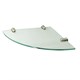 WASSERKRAFT K-533NICKEL Полка  стеклянная угловая, никель WASSERKRAFT 533N - фото 278302