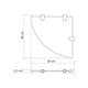 WASSERKRAFT K-533NICKEL Полка  стеклянная угловая, никель WASSERKRAFT 533N - фото 278303