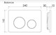 CERAMICA NOVA Комплект Подвесной унитаз FORMA Rimless + Система инсталляции Balance кнопка Circle, черный матовый CN3009_121001MB - фото 278317