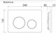 CERAMICA NOVA Комплект Подвесной унитаз PLAY Rimless + Система инсталляции Balance кнопка Circle, черный матовый CN3001_121001MB - фото 278330