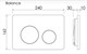 CERAMICA NOVA Комплект Подвесной унитаз NEW DAY Rimless + Система инсталляции Balance кнопка Circle, черный матовый CN3005_121001MB - фото 278342