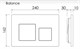 CERAMICA NOVA Комплект Подвесной унитаз Ulma Rimless + Система инсталляции Balance кнопка Square, черный матовый CN4006_121002MB - фото 278360
