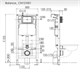 CERAMICA NOVA Комплект Подвесной унитаз MONO Rimless + Система инсталляции Balance кнопка Square, черный матовый CN1905_121002MB - фото 278373