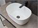 GID Раковина N9302wg 51220 накладная белая матовая / белая графит 45x32x22 GID-51220 - фото 279069