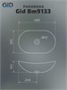 GID Раковина Bm9133 53352 накладная черная матовая 48x30.5x14.5 GID-53352 - фото 279250