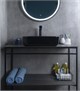 GID Раковина BL1304 53351 накладная черная глянцевая 50x39x13 GID-53351 - фото 279324