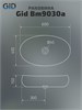 GID Раковина Bm9030a 53371 накладная черная матовая 60x41x15 GID-53371 - фото 279346