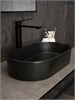 GID Раковина N9020bg 53379 накладная черная графит 52.5x30.5x11.5 GID-53379 - фото 279387