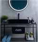 GID Раковина BL9396 53346 накладная черная глянцевая 60x34x11 GID-53346 - фото 279396
