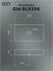GID Раковина BL9396 53346 накладная черная глянцевая 60x34x11 GID-53346 - фото 279397