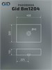 GID Раковина Bm1204 53360 накладная черная матовая 45x32x11 GID-53360 - фото 279419