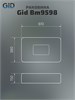 GID Раковина Bm9598 53365 накладная черная матовая 61x38x15 GID-53365