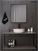 GID Раковина N9013LS 52237 накладная красная матовая / белый графит 40x40x13 GID-52237 - фото 279459