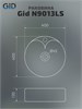 GID Раковина N9013LS 52237 накладная красная матовая / белый графит 40x40x13 GID-52237 - фото 279460