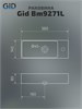 GID Раковина Bm9271L 62202L подвесная черная матовая 38.0x14.5x8 GID-62202L - фото 279616