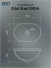 GID Раковина Bm1004 72202 встраиваемая сверху черная матовая 61x40x19 GID-72202 - фото 279665