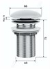 GID Донный клапан без перелива Sr100 74405K светло-коричневый матовый 7x7x10 GID-74405K - фото 280084