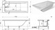AQUANET Bright Stone Ванны из искусственного камня прямоугольная пристенная размер 170x70 см, цвет белый AQUANET-AQ-00332880 - фото 280342