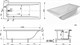 AQUANET Bright Stone Ванны из искусственного камня прямоугольная пристенная размер 180x80 см, цвет белый AQUANET-AQ-00332885 - фото 280355