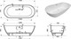 AQUANET Family Stone Ванны из искусственного камня овальная отдельностоящая размер 180x80 см, цвет белый AQUANET-AQ-00332888 - фото 280367