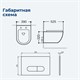 AQUANET Комплект унитаза с инсталляцией Rimless Cetus 2.0 W LX-1901 черный AQUANET-323467 - фото 280396