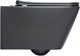AQUANET Унитаз подвесной Rimless Tavr-W BL-103N-WHT black черный матовый AQUANET-287011 - фото 280675