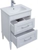 AQUANET Boston Раковина полувстраиваемая ширина 60 см, белый AQUANET-258285 - фото 281626
