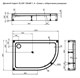 AQUANET GL180 Душевой поддон асимметричный левый размер 120x80 см, цвет белый AQUANET-265566 - фото 282672