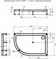 AQUANET GL180 Душевой поддон асимметричный правый размер 120x80 см, цвет белый AQUANET-265567 - фото 282680