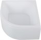 AQUANET Optimal Душевой поддон четверть круга размер 90x90 см, цвет белый AQUANET-293357 - фото 282756