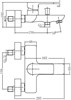 AQUANET Arctic Смеситель для ванны, цвет белый / хром AQUANET-216776 - фото 282957