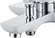 AQUANET Arctic Смеситель для ванны, цвет белый / хром AQUANET-216776 - фото 282959