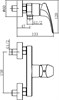 AQUANET Static Смеситель для душа, цвет хром AQUANET-237443 - фото 283013