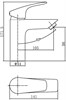 AQUANET Static Смеситель для раковины, цвет черный AQUANET-261820 - фото 283107