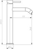 AQUANET Steel Смеситель для раковины, цвет сталь AQUANET-242967