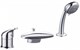 AQUANET Practic Смеситель на борт ванны, цвет хром AQUANET-216780 - фото 283119
