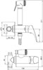 AQUANET Atletic Смеситель с гигиеническим душем, цвет хром AQUANET-225485 - фото 283130