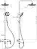 AQUANET Logic Душевая стойка, цвет белый / хром AQUANET-AF320-72-R-C - фото 283150