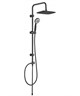 AQUANET Passion Душевая стойка, цвет черный AQUANET-AF300-70-RC-B - фото 283183