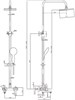 AQUANET Passion Душевая стойка, цвет черный AQUANET-AF300-72-S-B - фото 283207