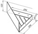 AQUANET Полка Магнум 28x28 белая матовая, угловая AQUANET-302237 - фото 283380
