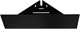 AQUANET Полка Магнум 28x28 черная матовая, угловая AQUANET-302225 - фото 283383