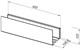 AQUANET Полка Магнум Н 40x12 черная матовая AQUANET-341531 - фото 283533
