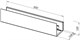 AQUANET Полка Магнум Н 50x12 белая матовая, с крючками AQUANET-341539 - фото 283540